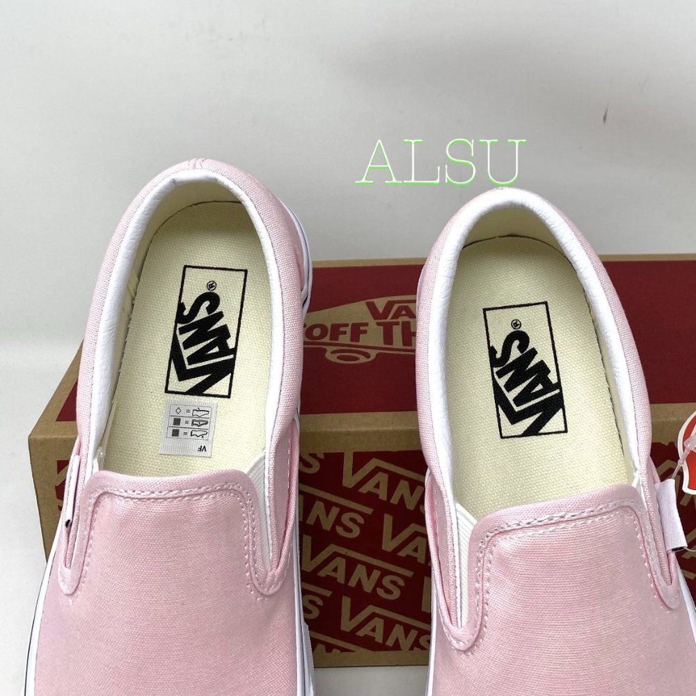 VANS Classic Slip-On Canvas Blushing Pink Women's VN0A4BV3TC3 - Picture 4 of 9